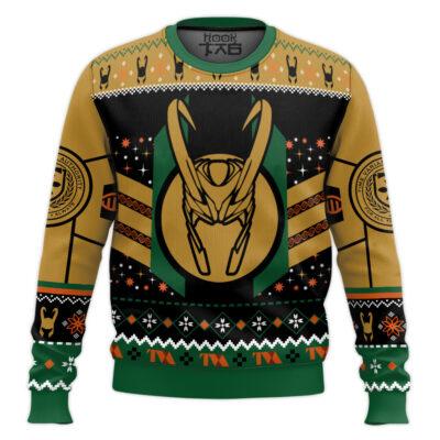 Hooktab The Christmas Variant Loki Ugly Christmas Sweater