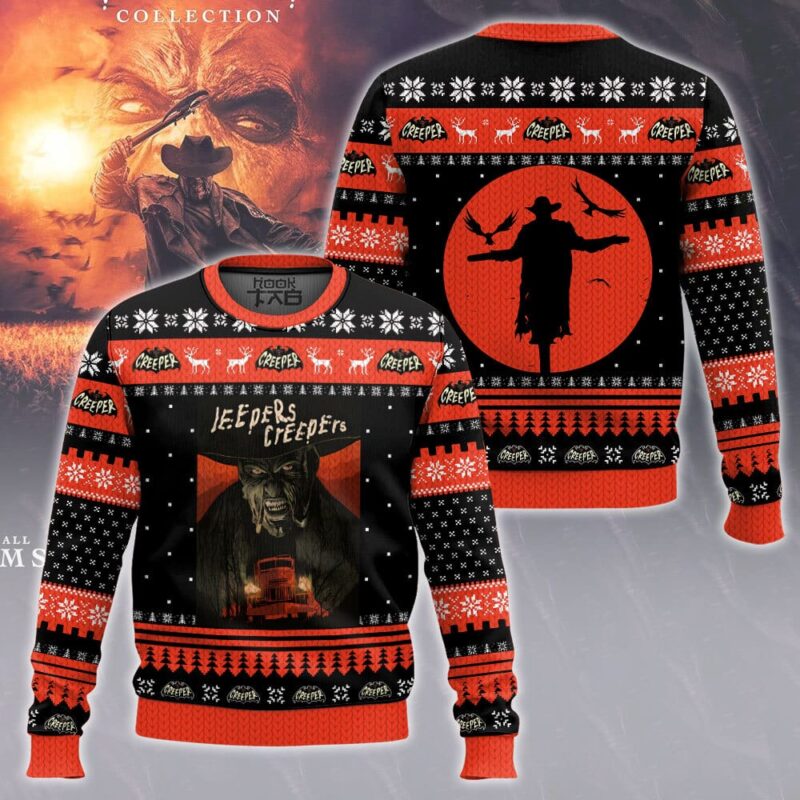 Hooktab The Creeper Jeepers Creepers Ugly Christmas Sweater Hooktab The Creeper Jeepers Creepers Ugly Christmas Sweater