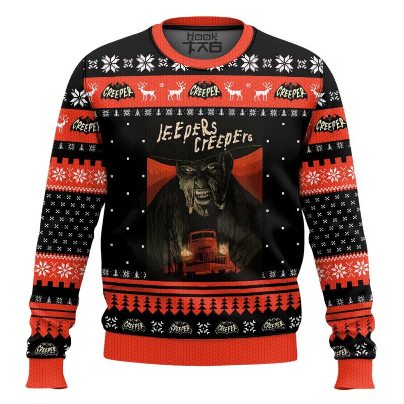Hooktab The Creeper Jeepers Creepers Ugly Christmas Sweater