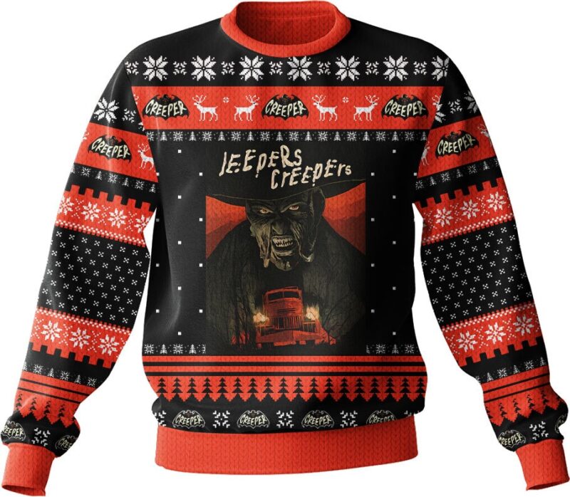 Hooktab The Creeper Jeepers Creepers Ugly Christmas Sweater Hooktab The Creeper Jeepers Creepers Ugly Christmas Sweater
