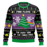 Hooktab The Dark Side Of The Christmas Pink Floyd Ugly Christmas Sweater