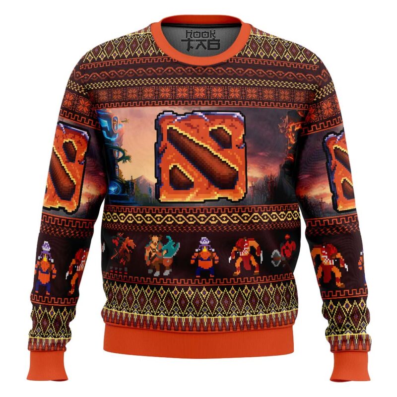 Hooktab The Dire Dota 2 Ugly Christmas Sweater