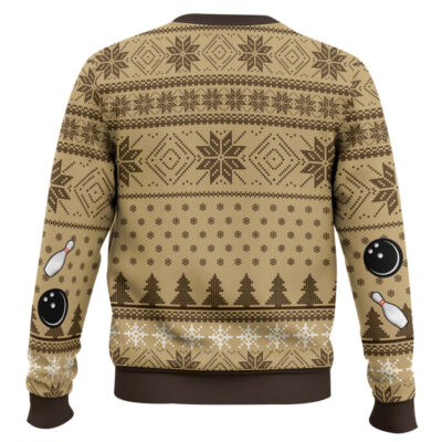 Hooktab The Dude Abides The Big Lebowski Ugly Christmas Sweater