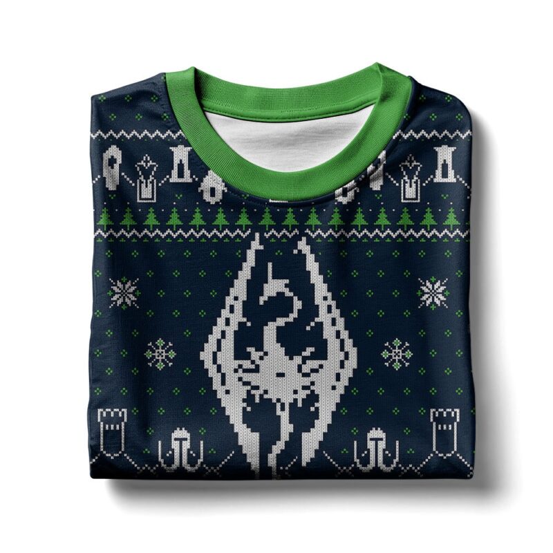 Hooktab The Elder Scrolls V: Skyrim Ugly Christmas Sweater Hooktab The Elder Scrolls V: Skyrim Ugly Christmas Sweater
