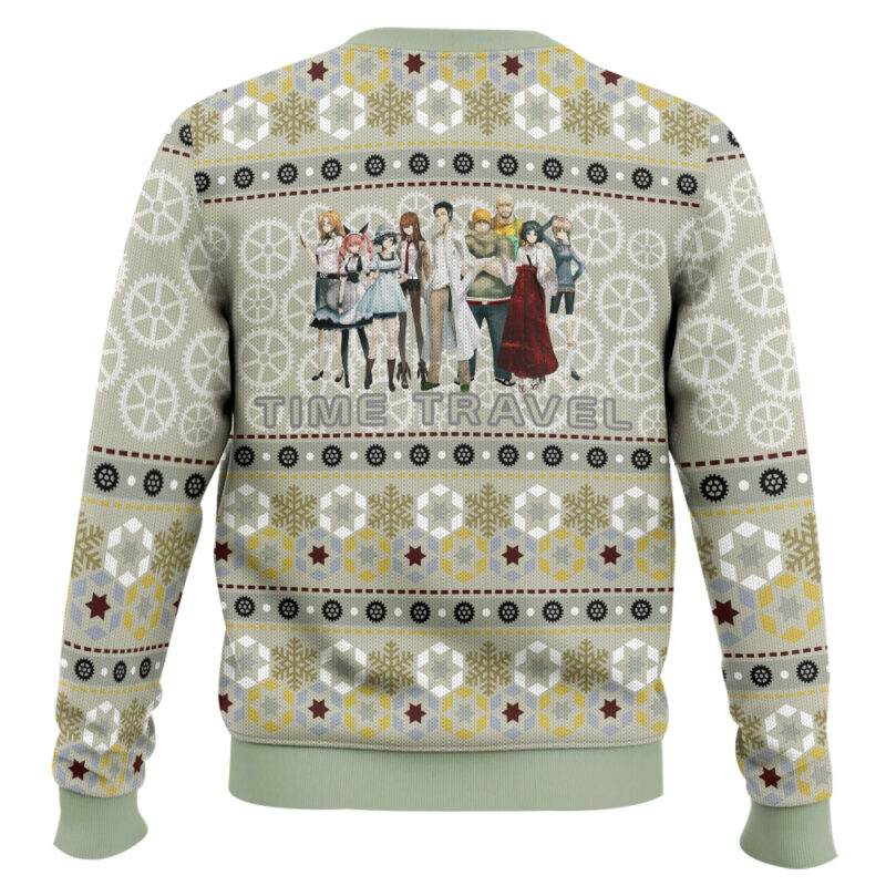 Hooktab The Elite Team Steins Gate Ugly Christmas Sweater Hooktab The Elite Team Steins Gate Ugly Christmas Sweater