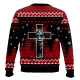 Hooktab The Exorcist Cross Ugly Christmas Sweater