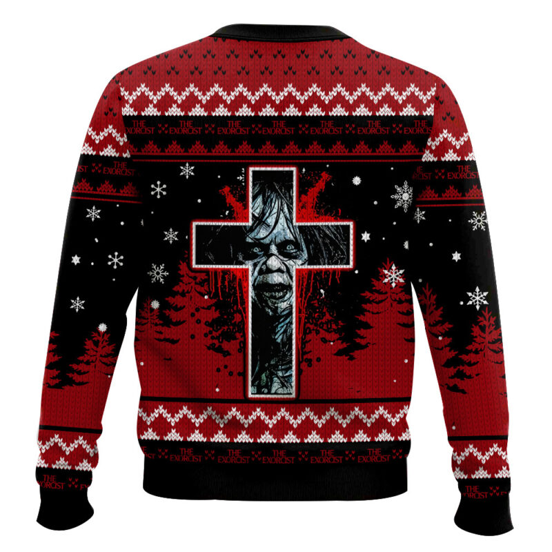 Hooktab The Exorcist Cross Ugly Christmas Sweater Hooktab The Exorcist Cross Ugly Christmas Sweater