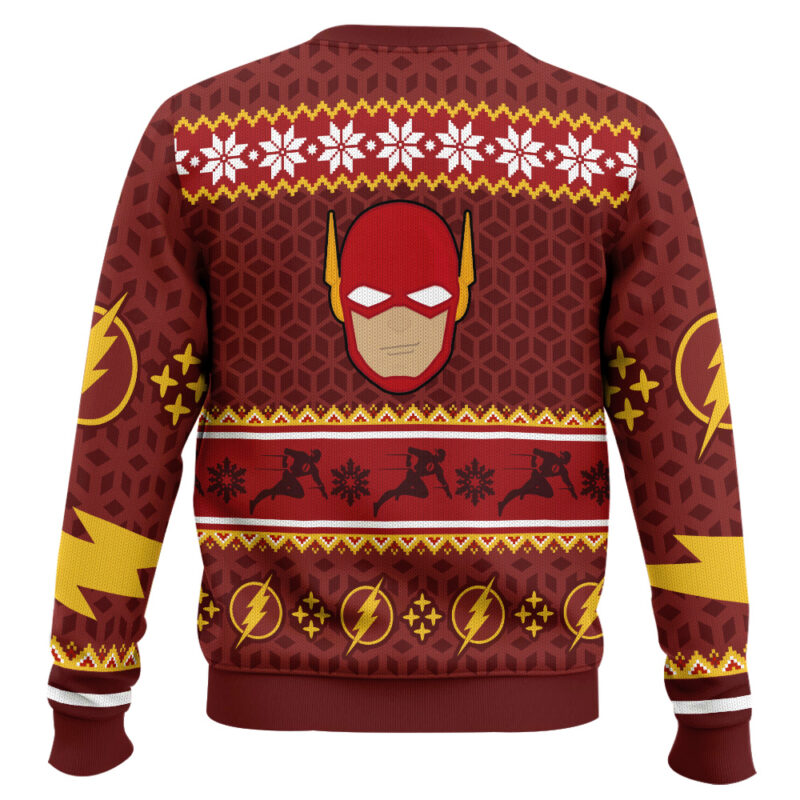 Hooktab The Flash DC Ugly Christmas Sweater Hooktab The Flash DC Ugly Christmas Sweater