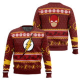 Hooktab The Flash DC Ugly Christmas Sweater