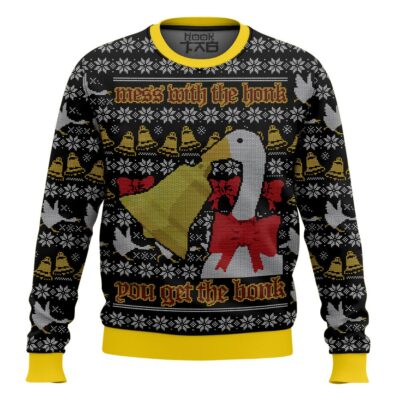 Hooktab The Goose Gets The Bonk Ugly Christmas Sweater