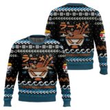 Hooktab The Great Ramen Off Kanagawa Ugly Christmas Sweater