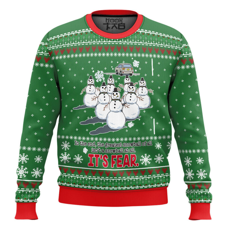 Hooktab The Greatest Snowball The Office Ugly Christmas Sweater