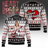 Hooktab The Heartbreak Kid Shawn Michaels WWE Ugly Christmas Sweater