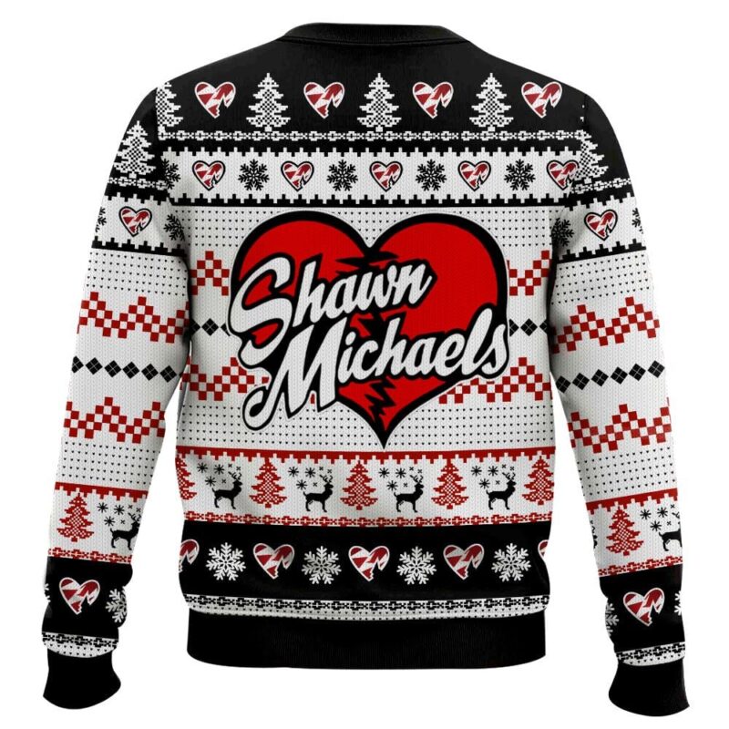 Hooktab The Heartbreak Kid Shawn Michaels WWE Ugly Christmas Sweater Hooktab The Heartbreak Kid Shawn Michaels WWE Ugly Christmas Sweater