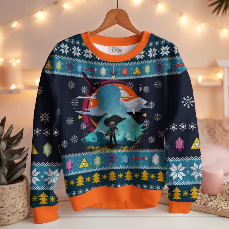 Hooktab The Hero Legend Of Zelda Ugly Christmas Sweater Hooktab The Hero Legend Of Zelda Ugly Christmas Sweater