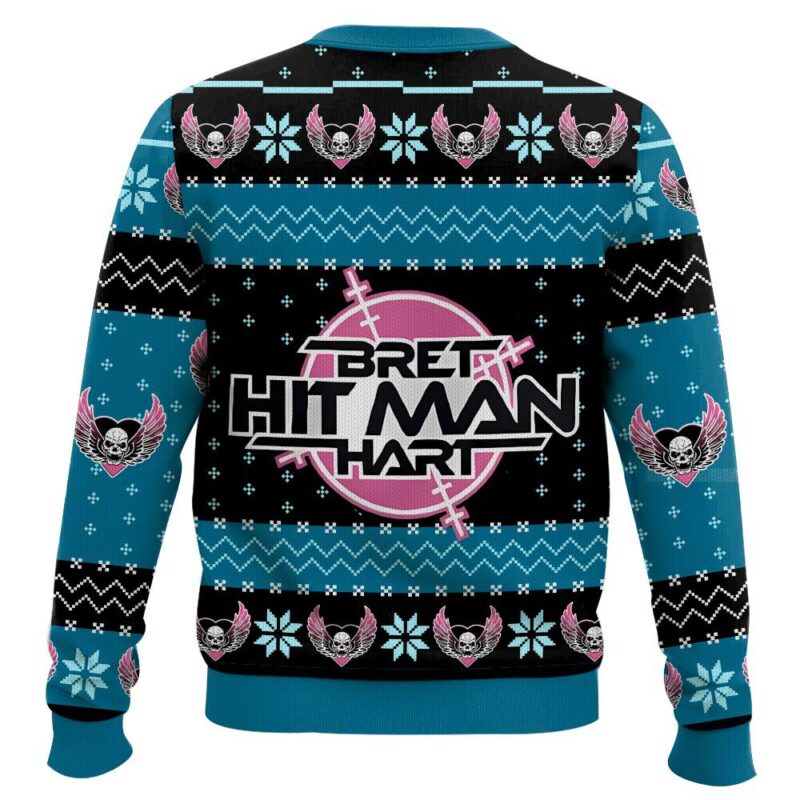 Hooktab The Hitman Bret Hart WWE Ugly Christmas Sweater Hooktab The Hitman Bret Hart WWE Ugly Christmas Sweater