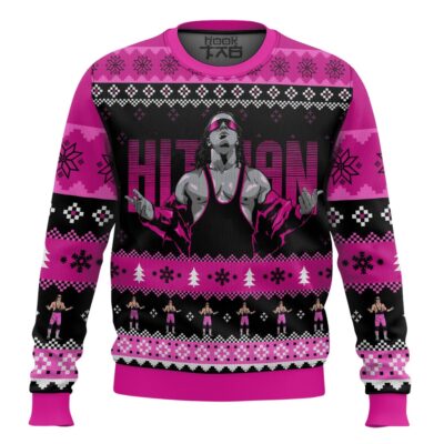 Hooktab The Hitman WWE Ugly Christmas Sweater
