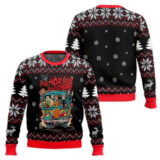 Hooktab The Horror Machine Ugly Christmas Sweater
