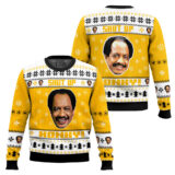 Hooktab The Jeffersons George Jefferson Shut Up Honkey Ugly Christmas Sweater