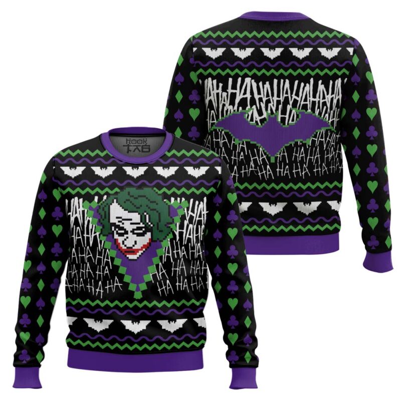 Hooktab The Joker Ugly Christmas Sweater Hooktab The Joker Ugly Christmas Sweater