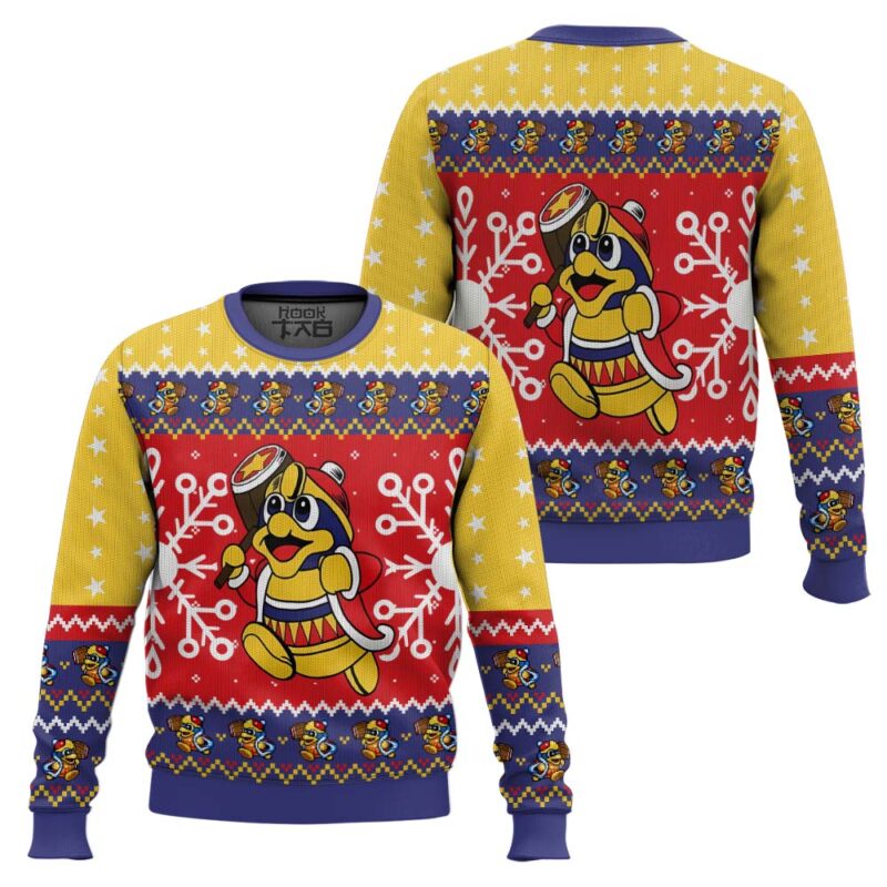 Hooktab The King Dedede Kirby's Dream Land Ugly Christmas Sweater Hooktab The King Dedede Kirby's Dream Land Ugly Christmas Sweater