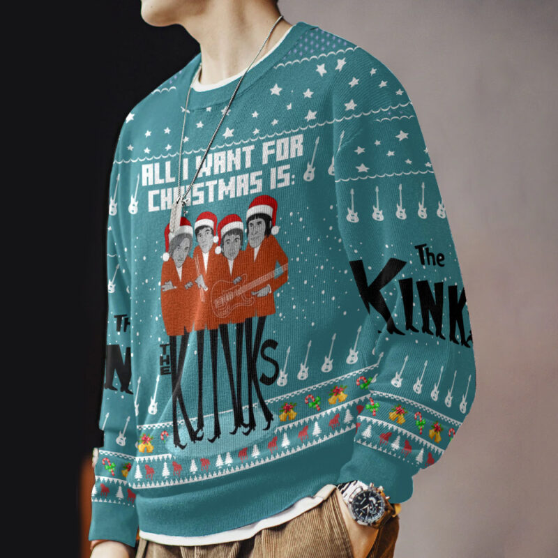 Hooktab The Kinks Ugly Christmas Sweater Hooktab The Kinks Ugly Christmas Sweater