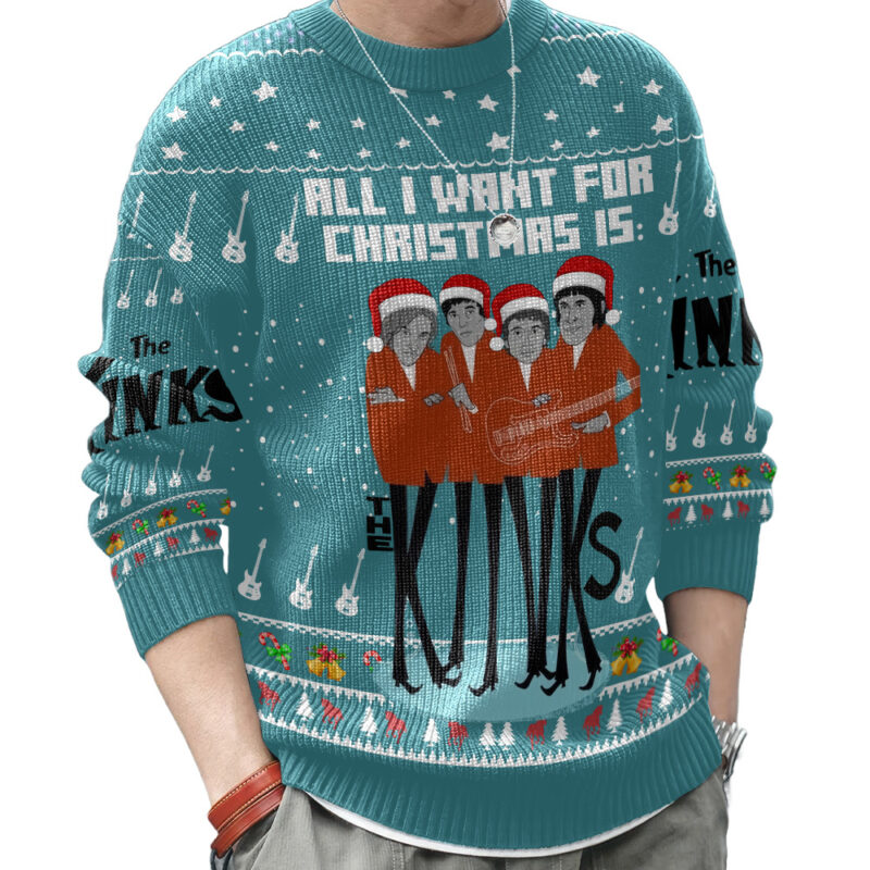Hooktab The Kinks Ugly Christmas Sweater Hooktab The Kinks Ugly Christmas Sweater