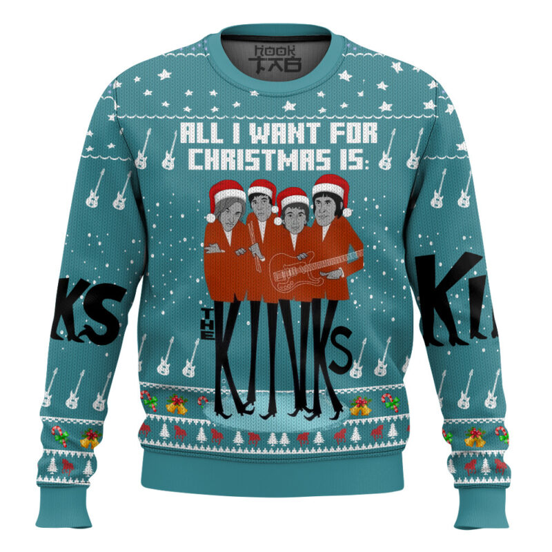 Hooktab The Kinks Ugly Christmas Sweater