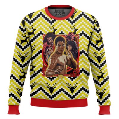 Hooktab The Last Dragon 1985 Ugly Christmas Sweater