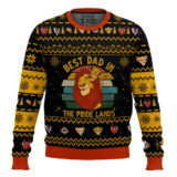 Hooktab The Lion King Best Dad In The Pride Lands Ugly Christmas Sweater
