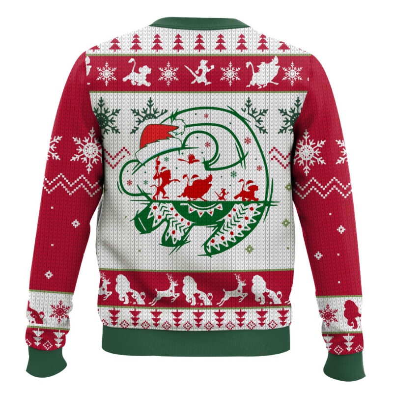 Hooktab The Lion King Christmas Hakuna Matata Ugly Christmas Sweater Hooktab The Lion King Christmas Hakuna Matata Ugly Christmas Sweater