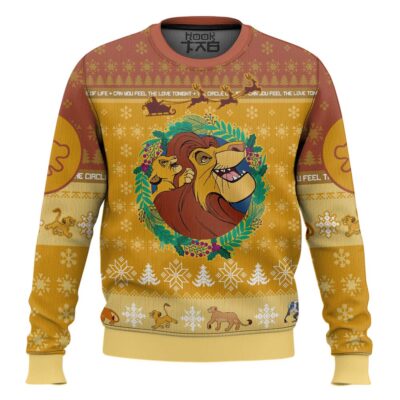 Hooktab The Lion King Father And Son Ugly Christmas Sweater