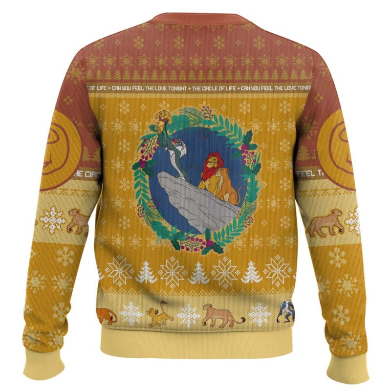 Hooktab The Lion King Father And Son Ugly Christmas Sweater Hooktab The Lion King Father And Son Ugly Christmas Sweater