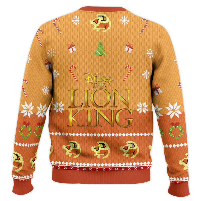 Hooktab The Lion King Hakuna Matata Friendship Ugly Christmas Sweater Hooktab The Lion King Hakuna Matata Friendship Ugly Christmas Sweater