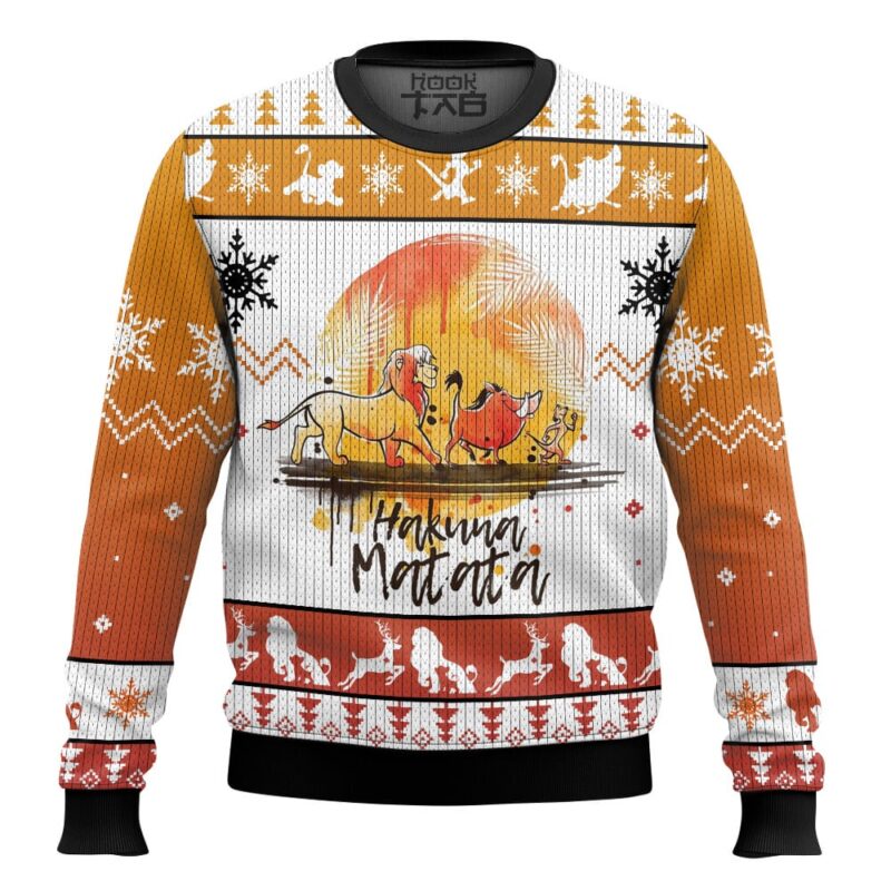 Hooktab The Lion King Hakuna Matata Remember Who You Are Ugly Christmas Sweater