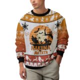 Hooktab The Lion King Hakuna Matata Silhouette Ugly Christmas Sweater