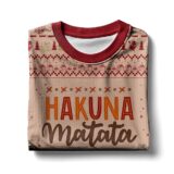 Hooktab The Lion King Hakuna Matata Ugly Christmas Sweater