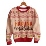 Hooktab The Lion King Hakuna Matata Ugly Christmas Sweater
