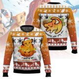 Hooktab The Lion King Happy Hallothanksmas Ugly Christmas Sweater