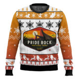 Hooktab The Lion King Pride Rock Ugly Christmas Sweater
