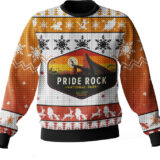 Hooktab The Lion King Pride Rock Ugly Christmas Sweater