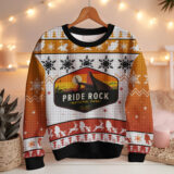 Hooktab The Lion King Pride Rock Ugly Christmas Sweater