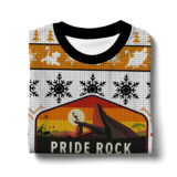 Hooktab The Lion King Pride Rock Ugly Christmas Sweater