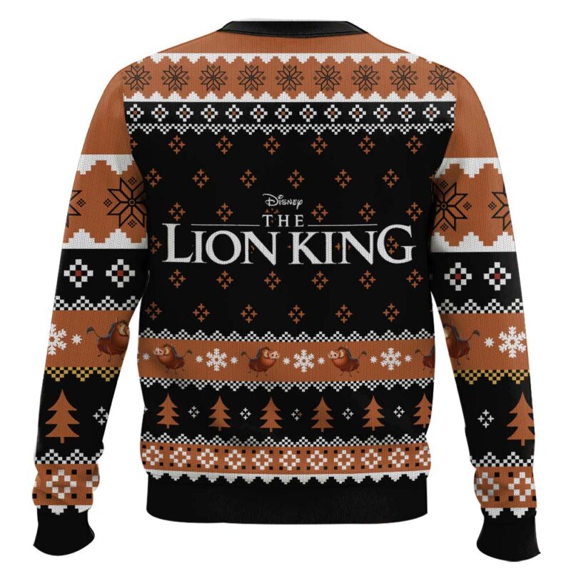 Hooktab The Lion King Pumbaa Ugly Christmas Sweater Hooktab The Lion King Pumbaa Ugly Christmas Sweater