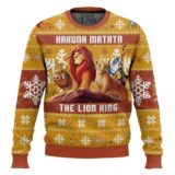 Hooktab The Lion King Royal Hakuna Matata Ugly Christmas Sweater