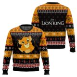 Hooktab The Lion King Simba Ugly Christmas Sweater