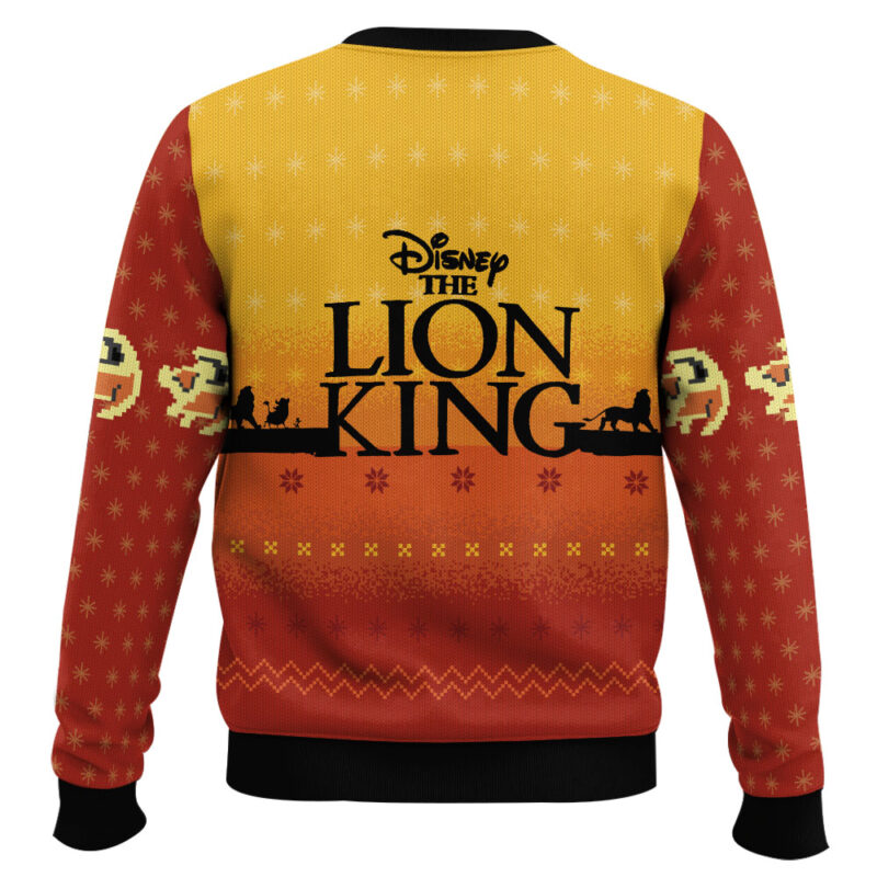 Hooktab The Lion King Xmas Simba Ugly Christmas Sweater Hooktab The Lion King Xmas Simba Ugly Christmas Sweater