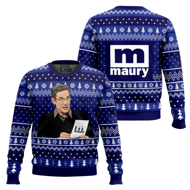 Hooktab The Maury Show Ugly Christmas Sweater Hooktab The Maury Show Ugly Christmas Sweater