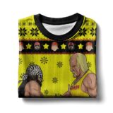 Hooktab The Mega Powers WWE Ugly Christmas Sweater