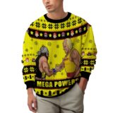 Hooktab The Mega Powers WWE Ugly Christmas Sweater